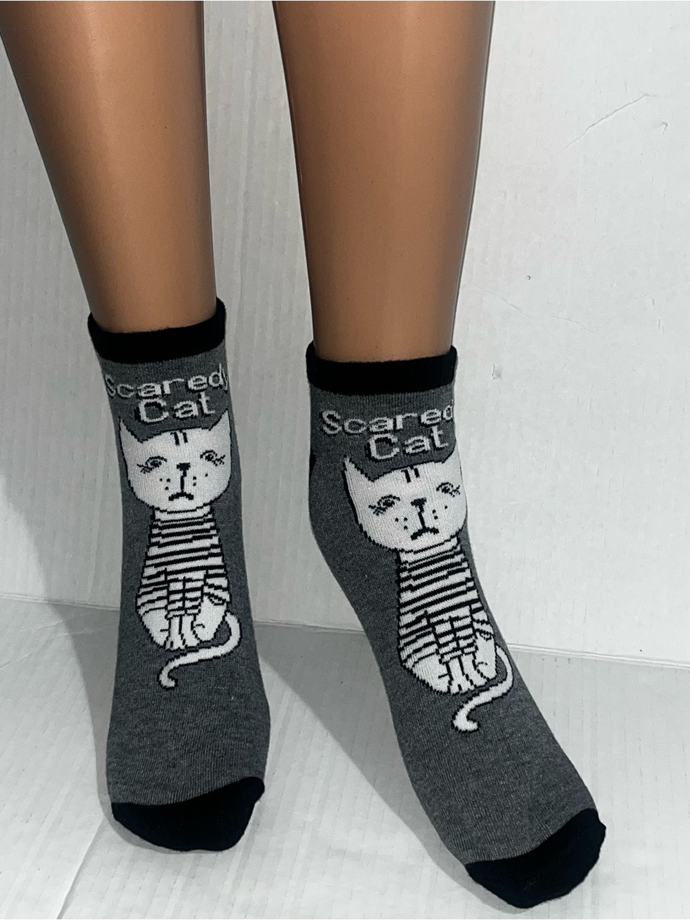 Sleepy Kitty Purple & Pink Cat Ankle Socks - Unbranded Pick 1 Pair - Picture 11 of 12